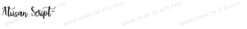 Atusan Script字体转换